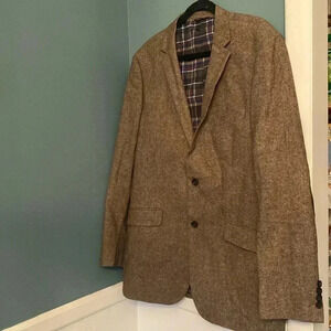 US Polo Assn men’s blazer - 44L - brown - elbow patches -wool blend